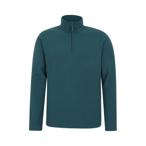 Mountain Warehouse Mens Camber II Half Zip Fleece Top - Petrol - 