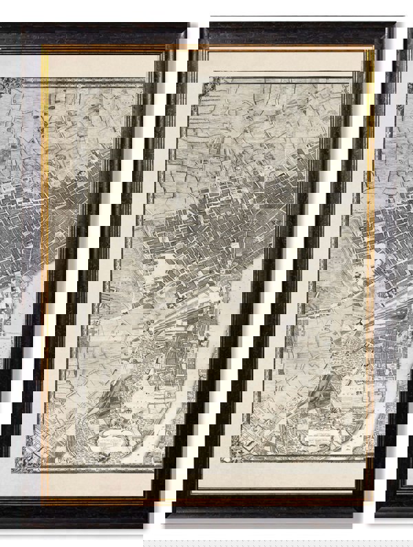 Exceptional Art c.1746 London Triptych Map