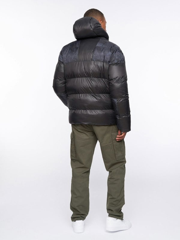Duck and Cover Ryebank Padded Jacket Black Camo