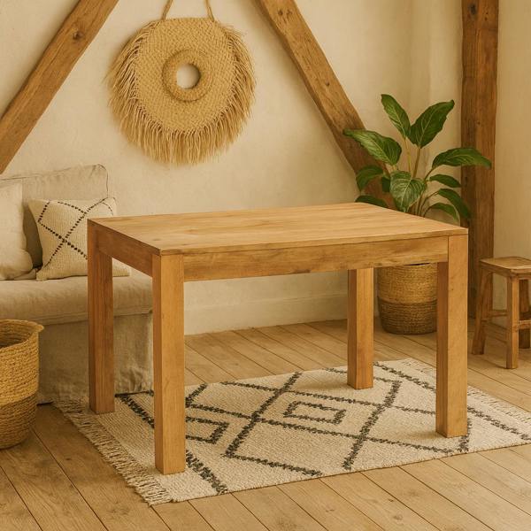 Wyld Haus Manila Small 120cm Light Mango Wood Dining Table
