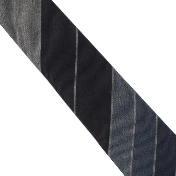 Dunhill luxurious wool and silk blend multi-tonal striped tie