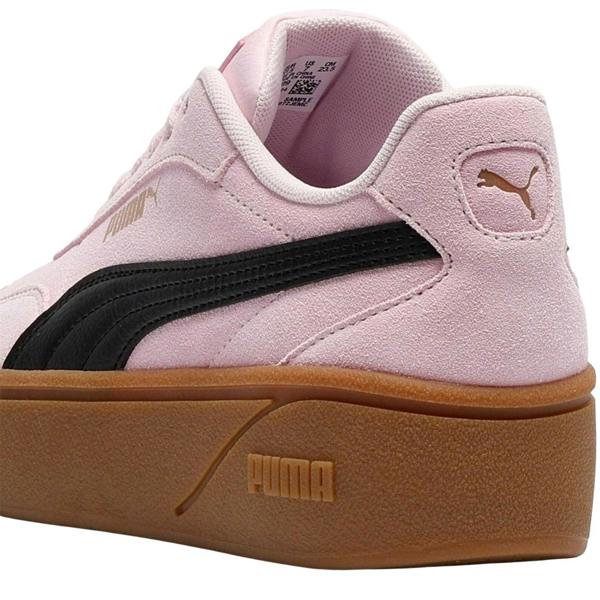 Puma Womens/Ladies Club Era II Suede Platform Trainers - Pink/Navy/Gum - 