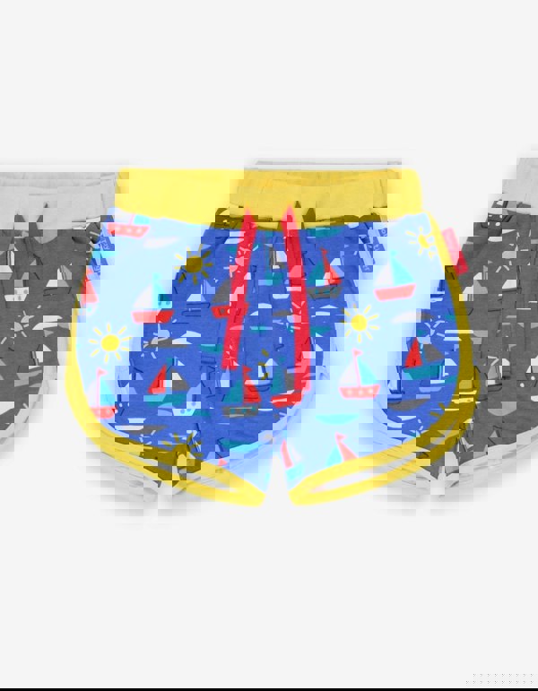 Organic Boat Print Running Shorts - Toby Tiger UK Retail