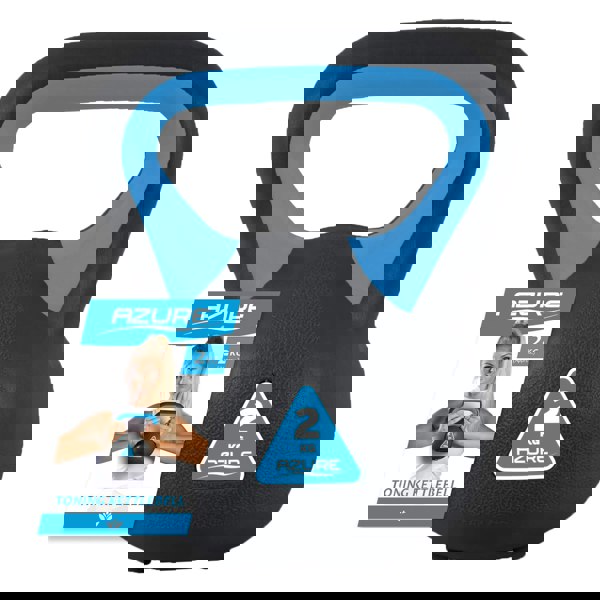 Azure 2kg Kettlebell - Black/Blue