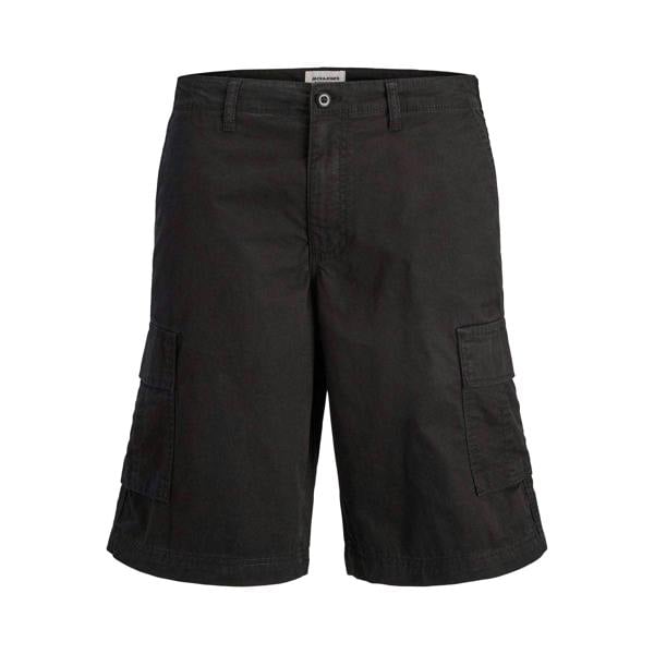Jack And Jones Mens Cotton Blend Tailored Cargo Shorts - Black - 
