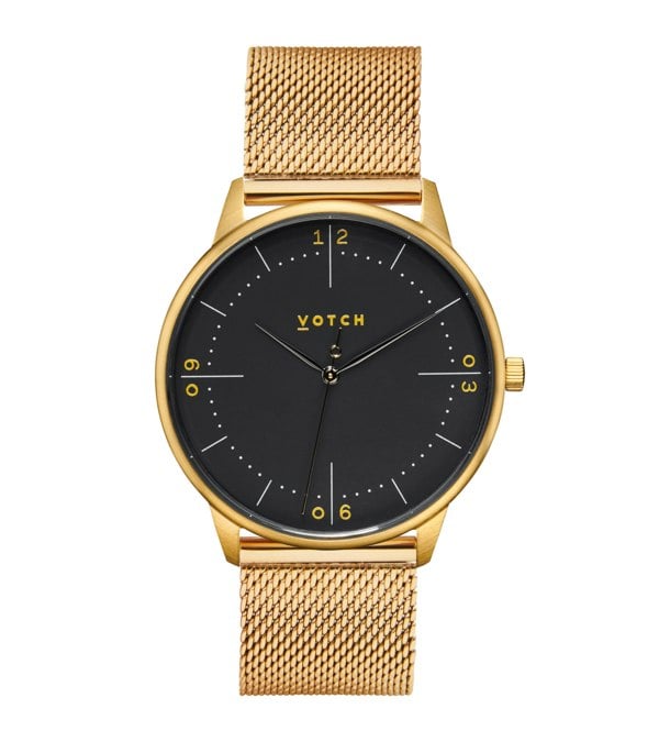 Votch Gold & Black with Black Watch | Aalto Mesh