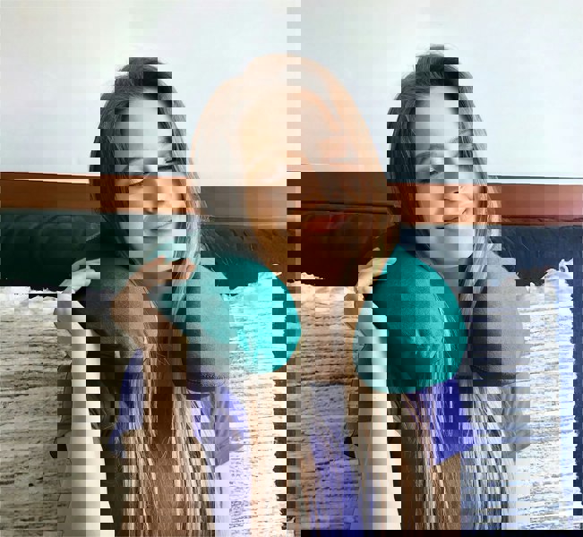 Aidapt Memory Foam Neck Cushion Teal Green