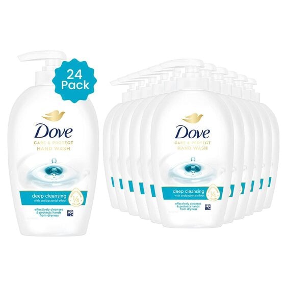 Dove Care & Protect Hand Wash Deep Cleansing with Anti-Bac Effect 250ml, 24 Pack