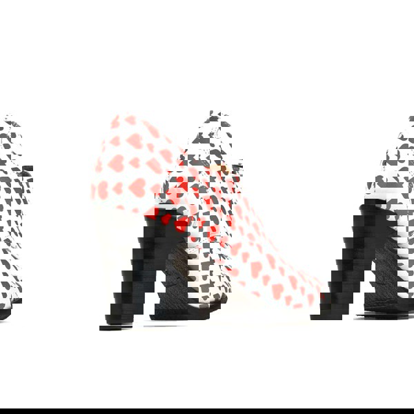 Embassy London Roulette - Love Struck - Women's 3 inch block heel oxford pump in heart shape print