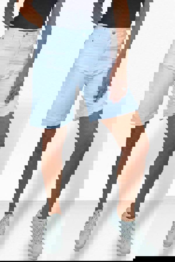 Paulo Due Women's Relaxed Straight Leg Cotton Shorts