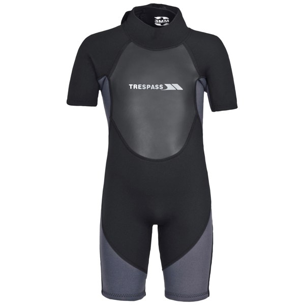 Trespass Childrens Boys Scuba 3mm Short Wetsuit - Black