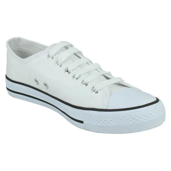Spot On Ladies Spot On Casual Lace Up Trainers F80543