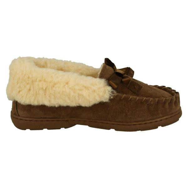 Bear Paw Ladies Bear Paw Bow Detailed Slippers Indio