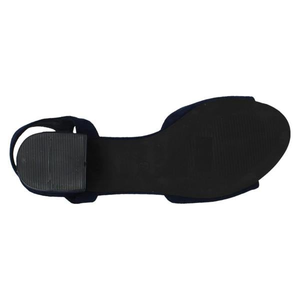 Spot On Ladies Spot On 5cm Block Heel Open Toe Heels F12060
