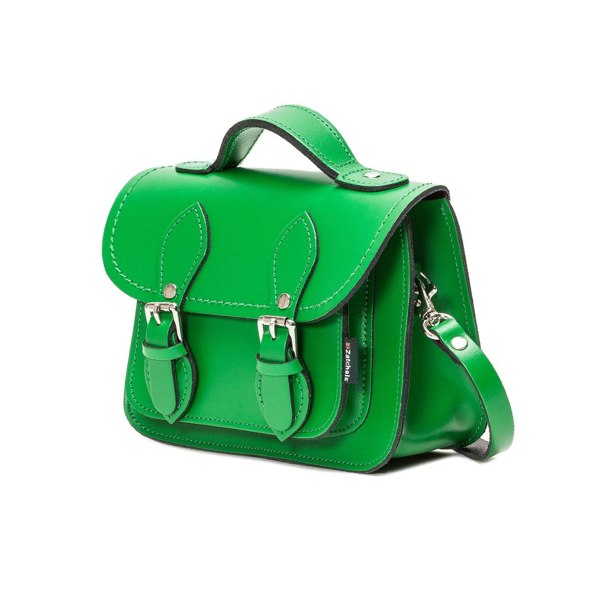 Zatchels Handmade Leather Micro Satchel - Green