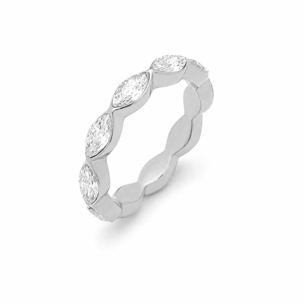 Say It With Marquise Stone Ring - Silver