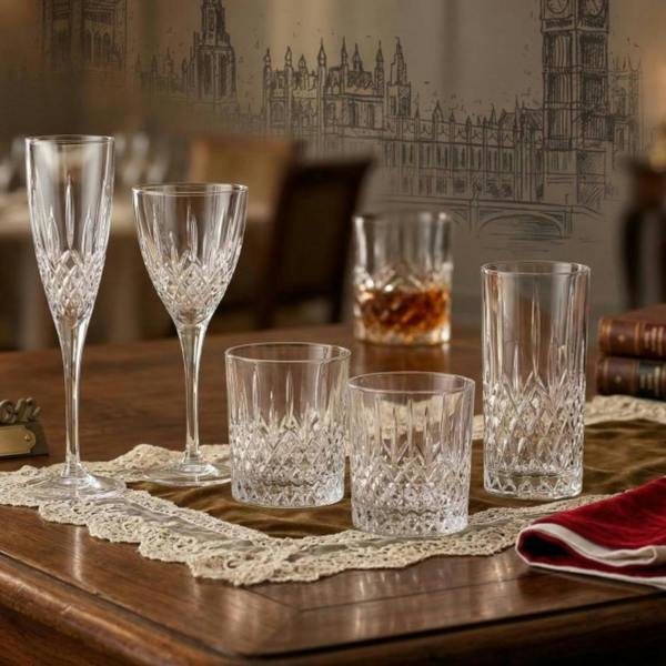RCR London Crystal Glass 320ml Tumblers Set of 6