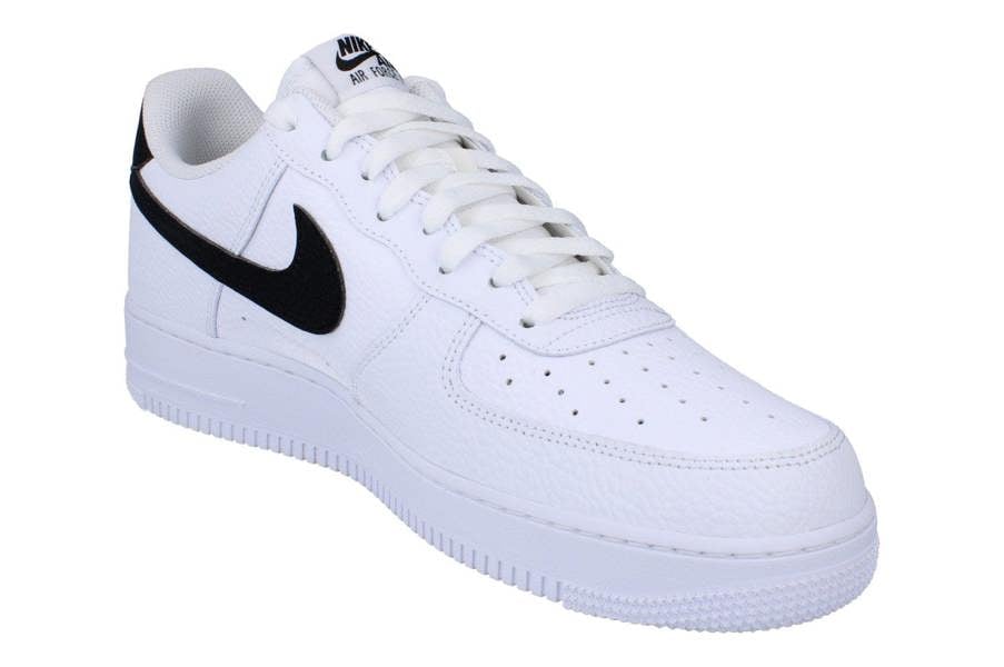 Nike Air Force 1 07 Mens Trainers Ct2302 (Uk 10 Us 11 Eu 45, White Black 100)