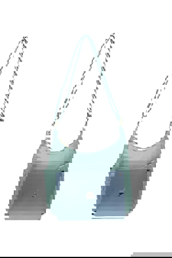 Pluspup Shoulder Bag with Multiple Compartments and Zipper Closure