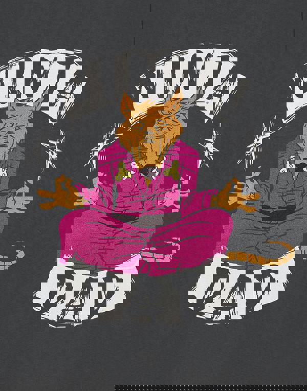 Teenage Mutant Ninja Turtles Mens Grey Ninja Dad Short Sleeved T-Shirt