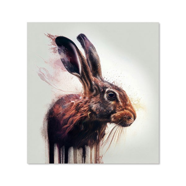 Warren Reed - Designer Hare Face Splashart Kitchen Splashback