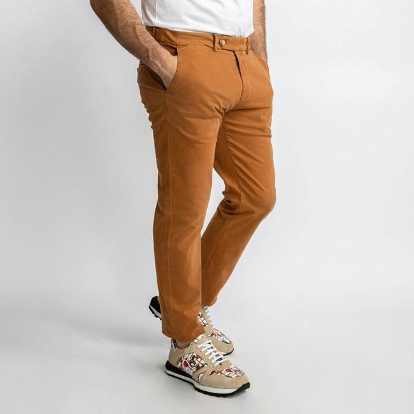 CLAUDIO LUGLI COLORED CHINO TROUSERS – Premium Men's Patterned Shirt by Claudio Lugli | Bold Design, Tailored Fit, Best Printed Shirts