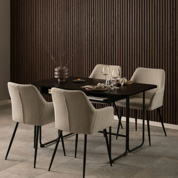 Furniture To Go Darlington Dining Table in Black
