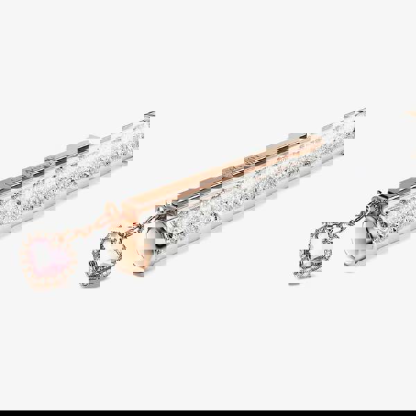 Swarovski Crystalline Rose Gold Tone Plated Pink Heart Pen 5732990
