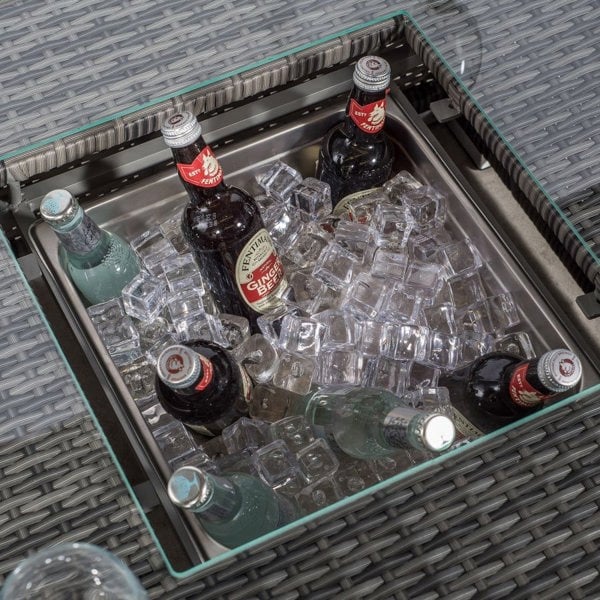 Giardino Sydney 4 Seater Rattan Sofa Set with Drinks Cooler Coffee Table