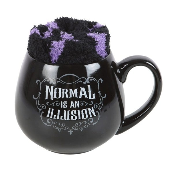 Serano Normal is an Illusion Gothic Mug and Socks Set