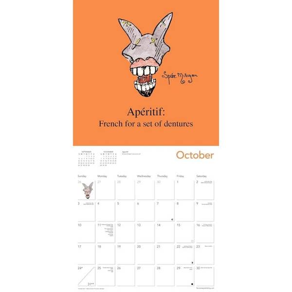 Spike Milligan Calendar 2027, Wall Calendars, Month To View, Humour, Gift