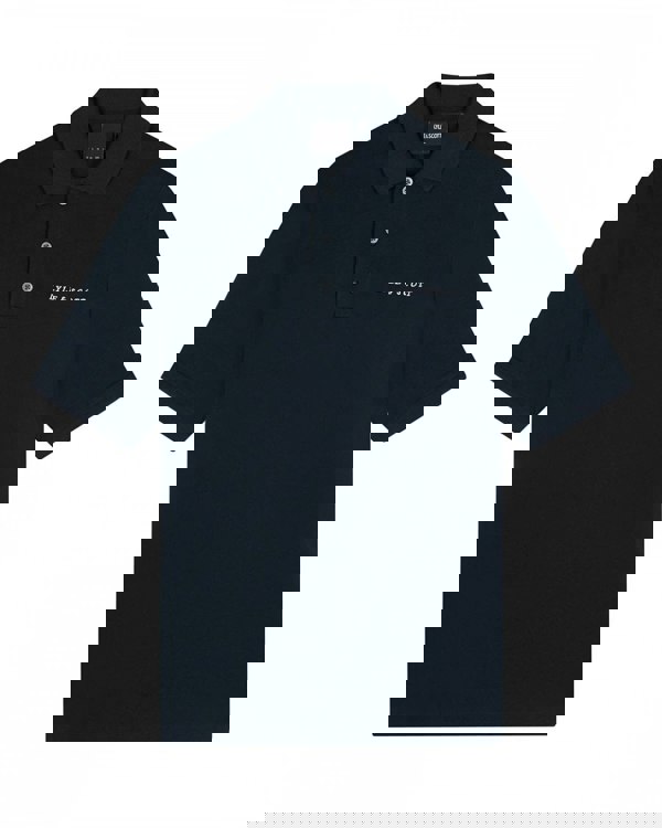 Lyle & Scott Embroidered Mens Polo Shirt - Z271 Dark Navy