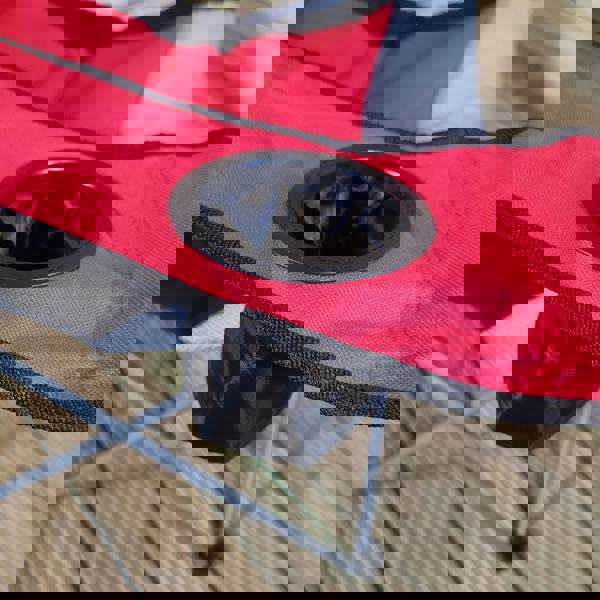 Samuel Alexander Luxury Padded High Back Folding Outdoor / Camping / Fishing Chair in Red