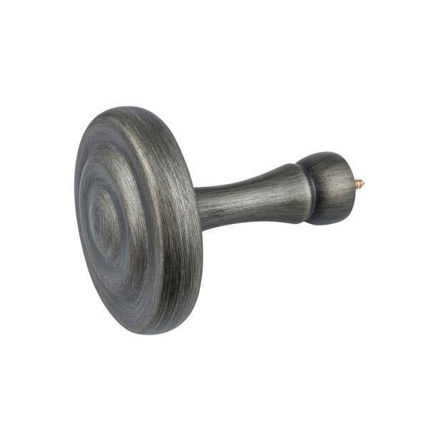 A.Unique Home Ribbed Wooden Curtain Pole with Rings and Fittings, In a Variety of Colours and Sizes (35mm)