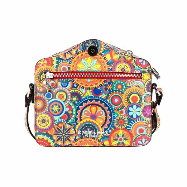 Embassy London Snapshot - Signature Print - Camera shaped cross-body bag in Signature Print pattern leather