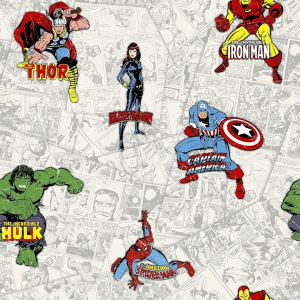 Muriva Marvel Avengers Wallpaper Roll