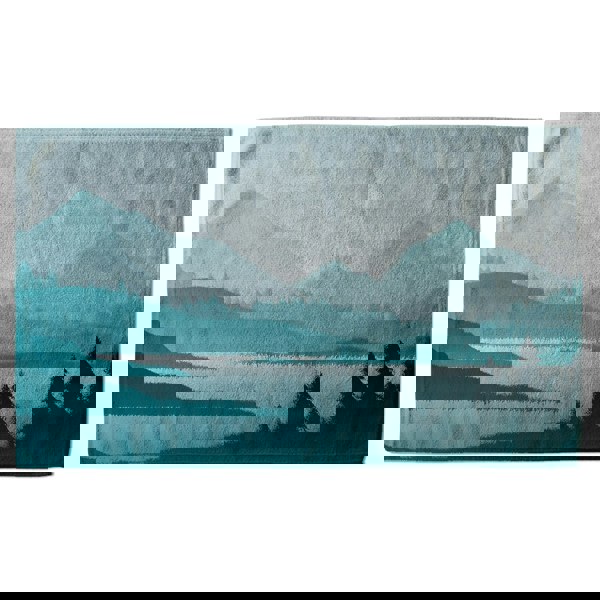 Benjamin Tate Design abstract mountain landscape (Bath Towel)