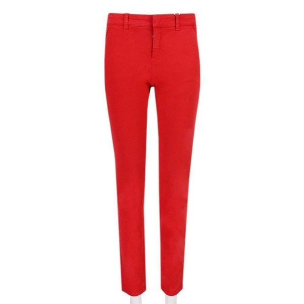 Alexander McQueen skinny fitting red jeans
