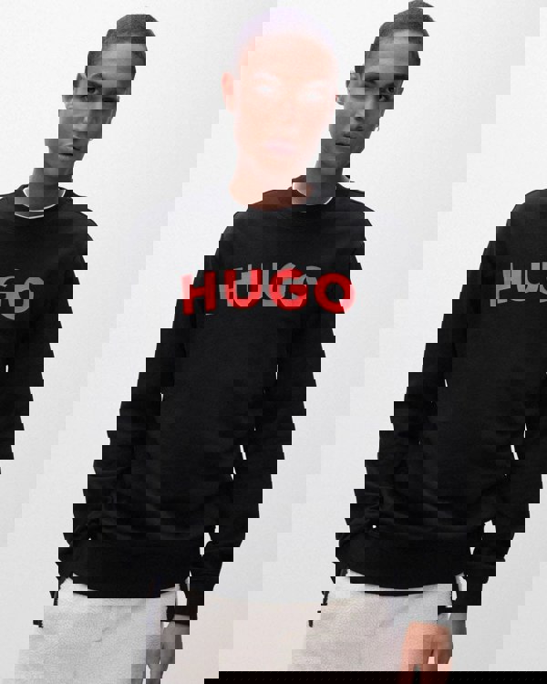 HUGO HUGO Dem Large Logo Mens Crew Neck Sweatshirt NOS