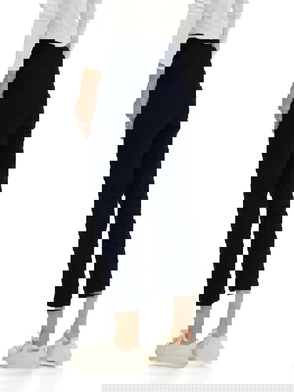 PennyPlain Wide Cropped Jegging - Navy Wash