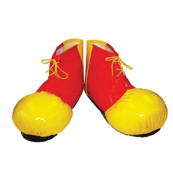 Bristol Novelty Unisex Adults Clown Shoe Covers - Red/Yellow - 