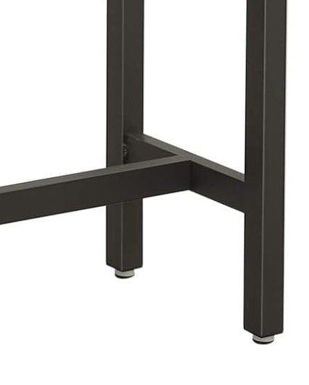 Modcraft Bar Table Desk, Industrial Style, 120x40x100 cm, Vintage Brown and Black, Sturdy Metal Frame