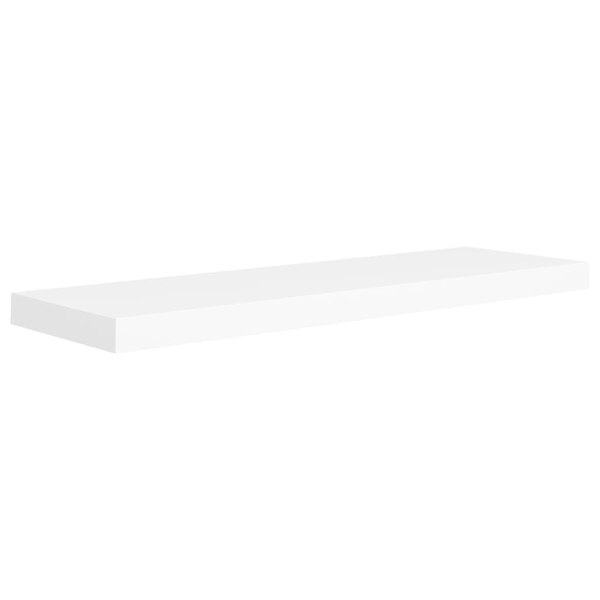Berkfield Floating Wall Shelves 2 pcs White 80x23.5x3.8 cm MDF