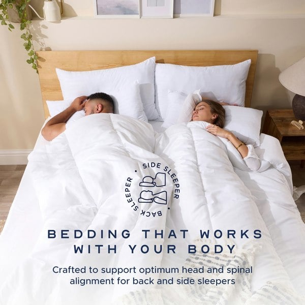 Snuggledown Scandinavian Hollowfibre Medium Support Pillow