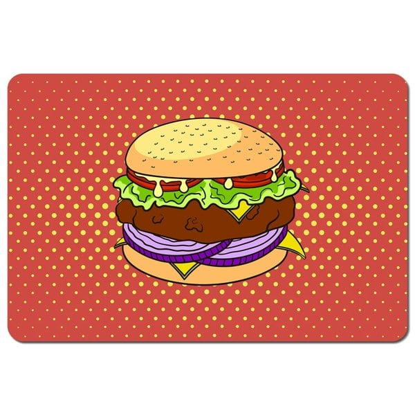 Benjamin Tate Design The pop art illustration of burger (Placemat)