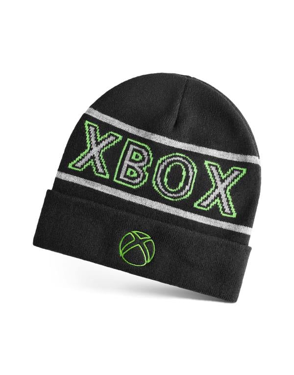 Xbox Boys Black Logo Beanie Hat (One Size)