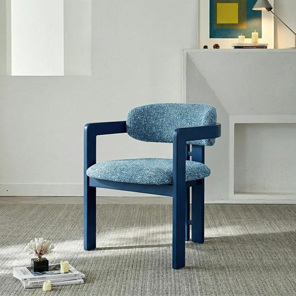 Weilai Concept Mira Curved Back Leisure Chair, Linen