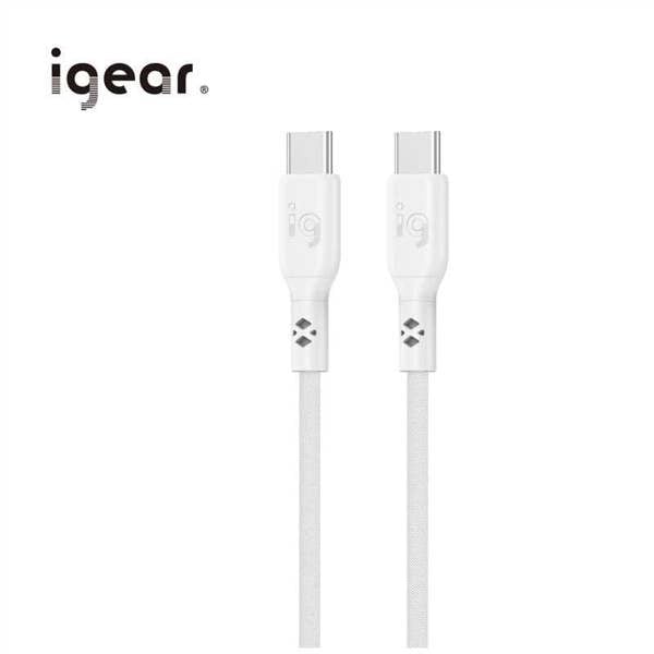 iGear Type C to C 2M 60W PVC Premium Nylon Braided Cable