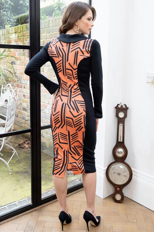 HotSquash Collar Detail Bodycon Dress