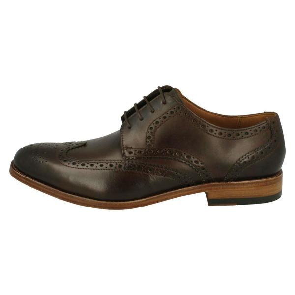 Clarks Mens Clarks Formal Brogue Detailed Shoes James Wing